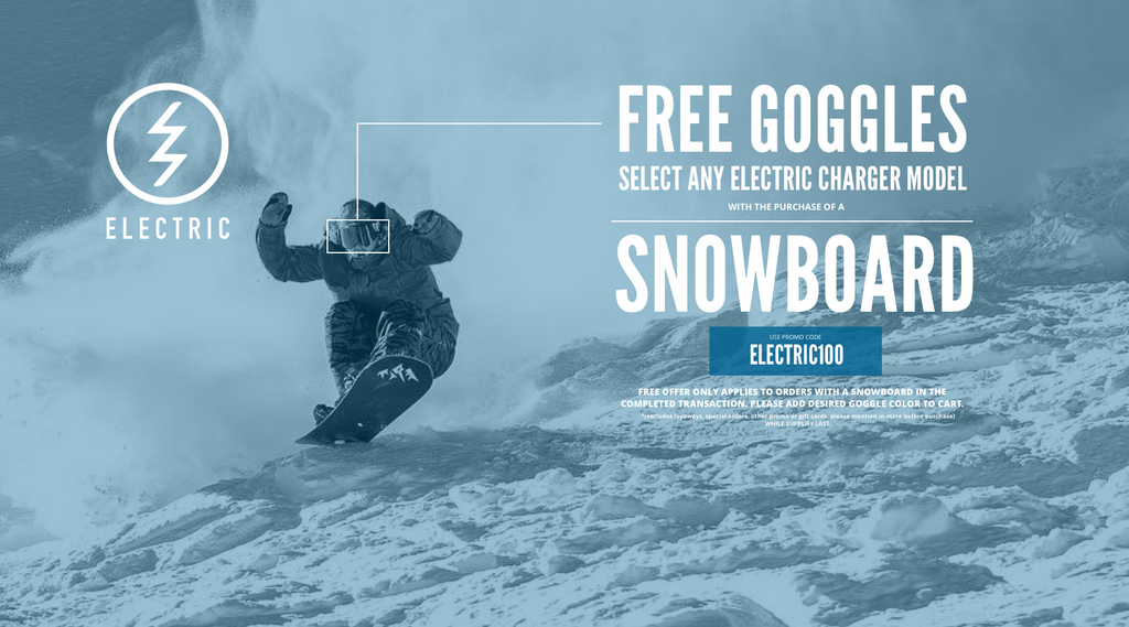 Free Goggles with Snowboard Purchase