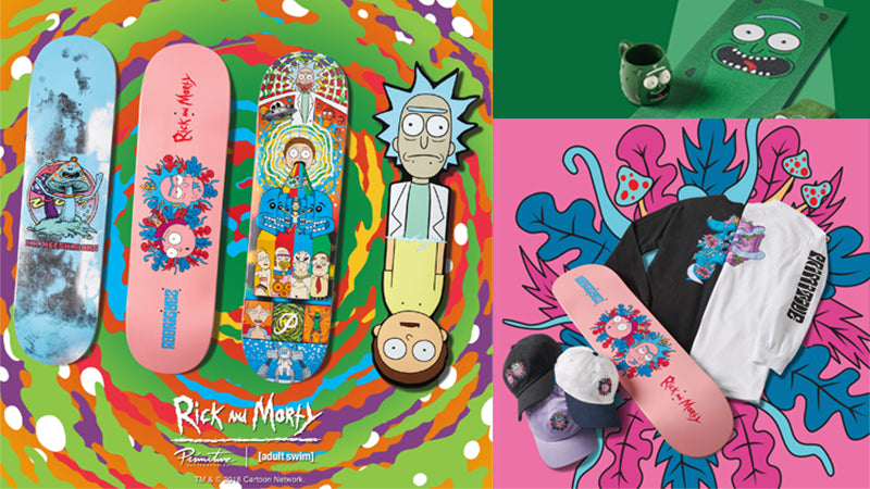 Rick and Morty - Pre-Order Primitive X Rick and Morty Skateboards & Clothing Now!