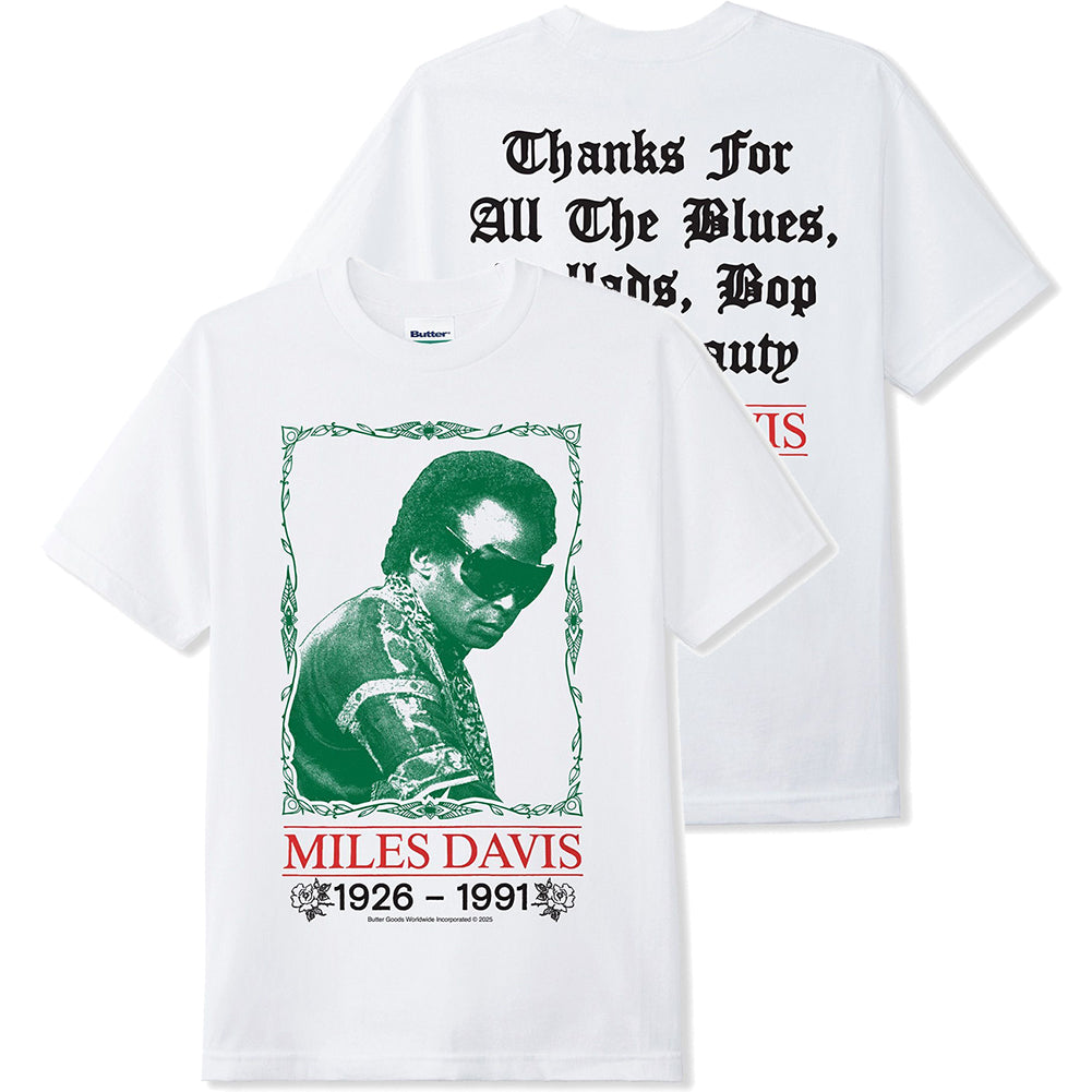 Butter Goods X Miles Davis Thanks T-Shirt Butter Goods X Miles Davis Thanks T-Shirt