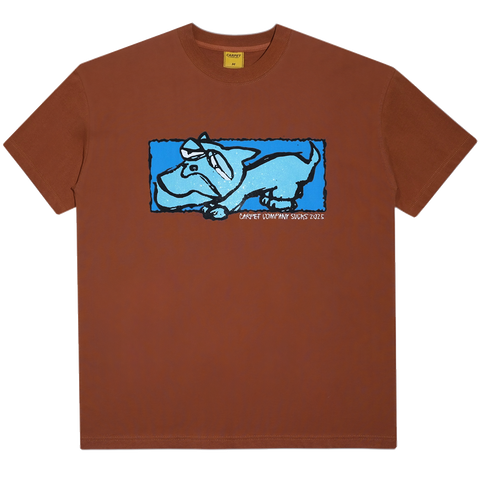 Carpet Dog T-Shirt Brown Pure Boardshop