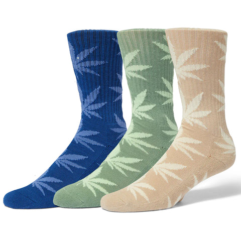 xHUF Set Plantlife 3-Pack Socks blue mint wheat pure boardshop