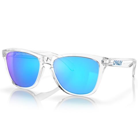 Oakley Frogskins Sunglasses Crystal Clear with Prizm Saphire Lens pure boardshop