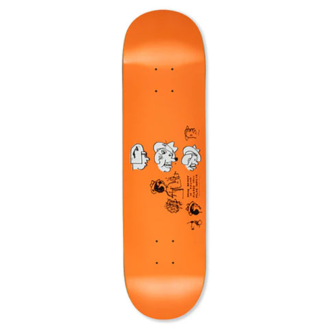 Polar Dane Brady Mia Skateboard Deck orange 8.5" pure boardshop