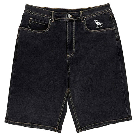 Pure Heron Denim Shorts Black Wash Pure Boardshop