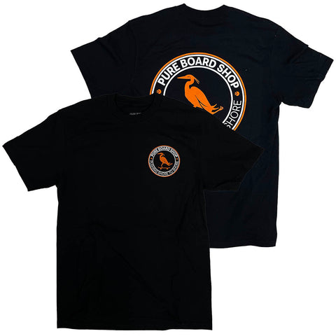 Pure Shore To Shore Stock T-Shirt black pure boardshop