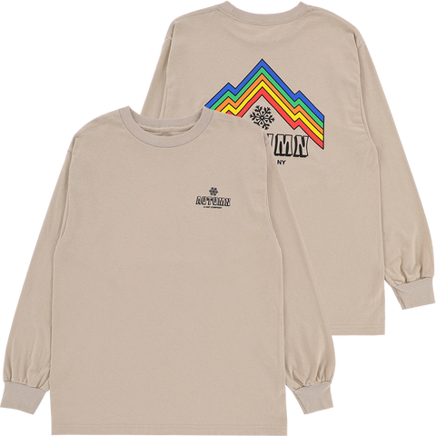 Autumn Hat Co Long Sleeve T-Shirt Sand Pure Boardshop
