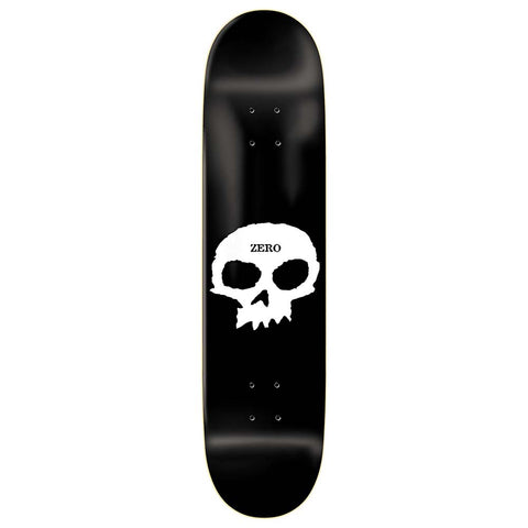 Zero Single Skull Skateboard Deck Black Pure Board Shop