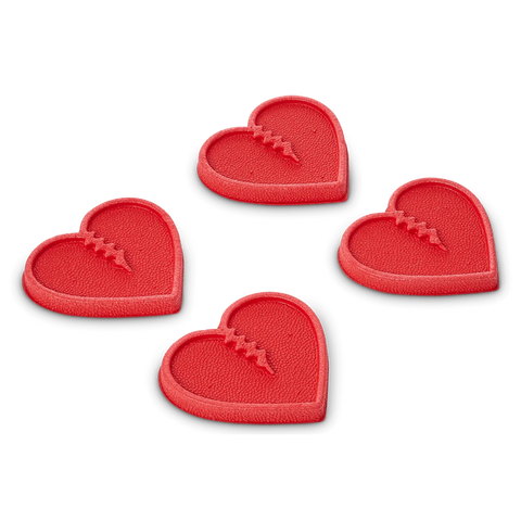 Crab Grab Mini Hearts Stomp Pad Red pure boardshop
