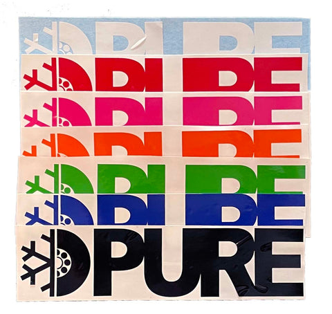 PURE FW Block Die Cut Sticker
