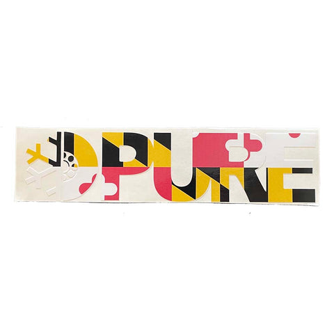 PURE FW Block MD Flag Die Cut Sticker