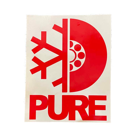 Pure FW Stacked Die Cut Sticker