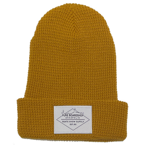 Pure Skyline Waffle Knit Beanie Wheat Pure Boardshop