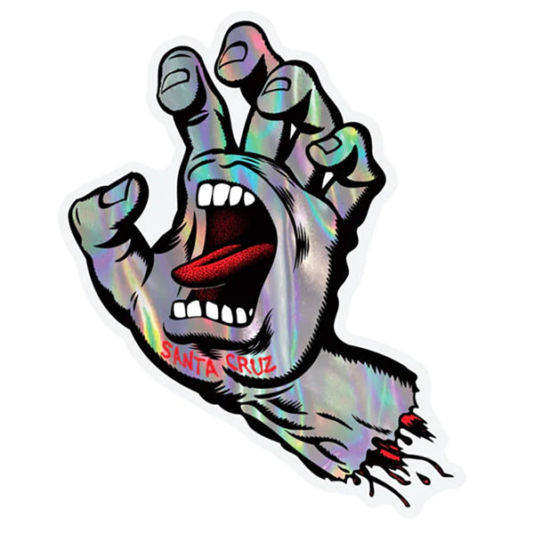 SantaCruzScreamingHandStickerH SantaCruzScreamingHandStickerH