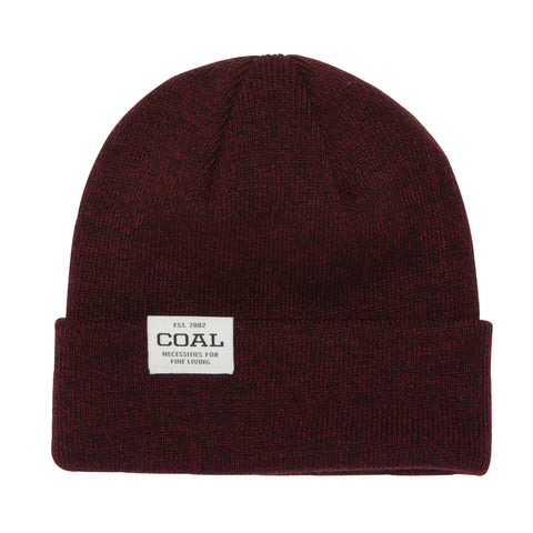 Coal The Uniform Low Cuff Beanie Dark Burgundy Pure Boardshop