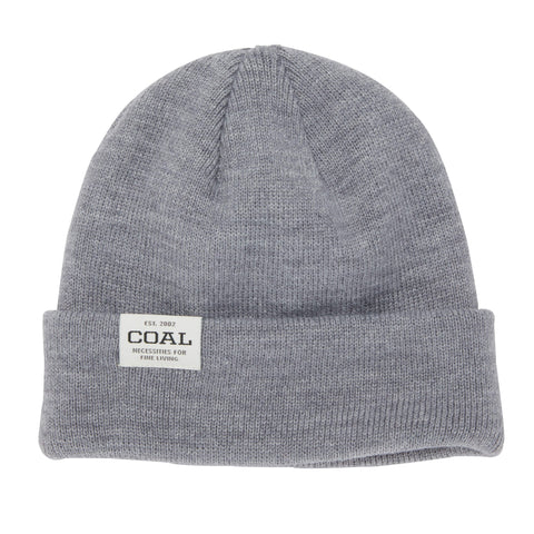 Coal The Uniform Low Cuff Beanie Heather Grye Pure Boardshop