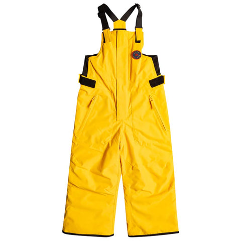 Quiksilver Boogie Boys Insulated Snow Bibs Overall Golden Rod YKK0 Pure Boardshop