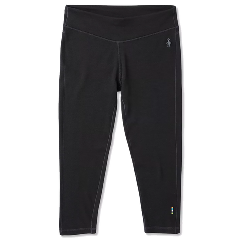 Smartwool Classic Thermal Merino Womens Base Layer 3/4 Bottom black pure boardshop