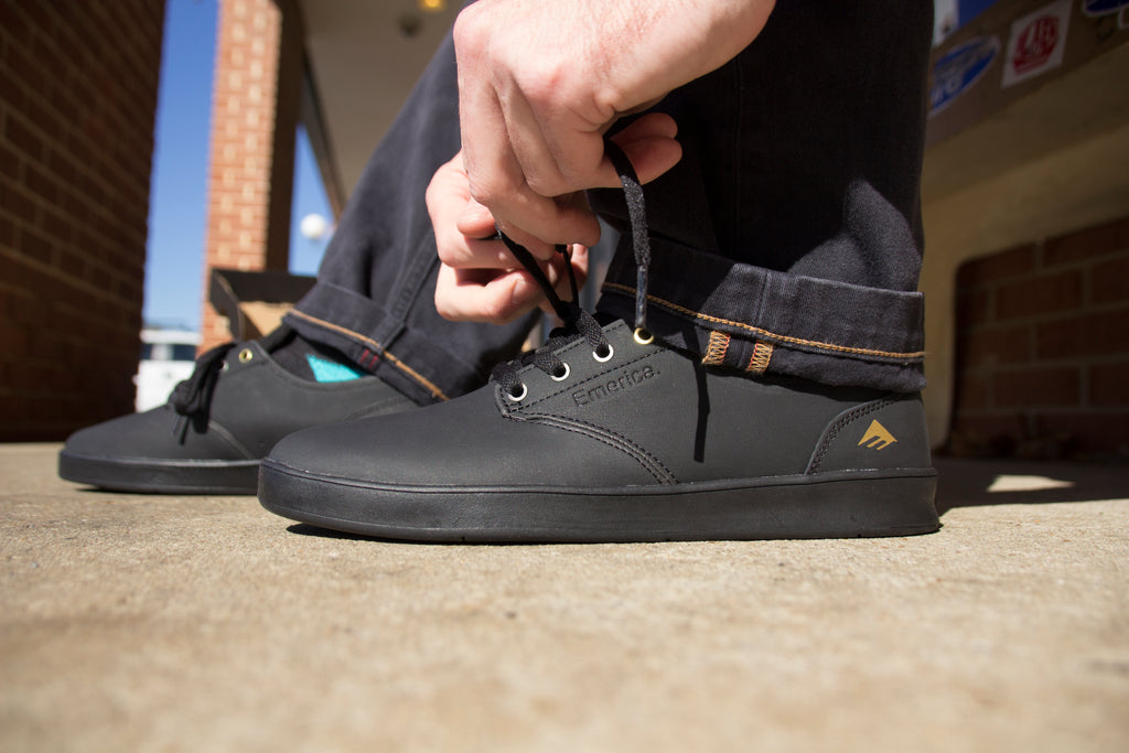 All Black Emerica The Romero Laced Skate Shoes Are Here