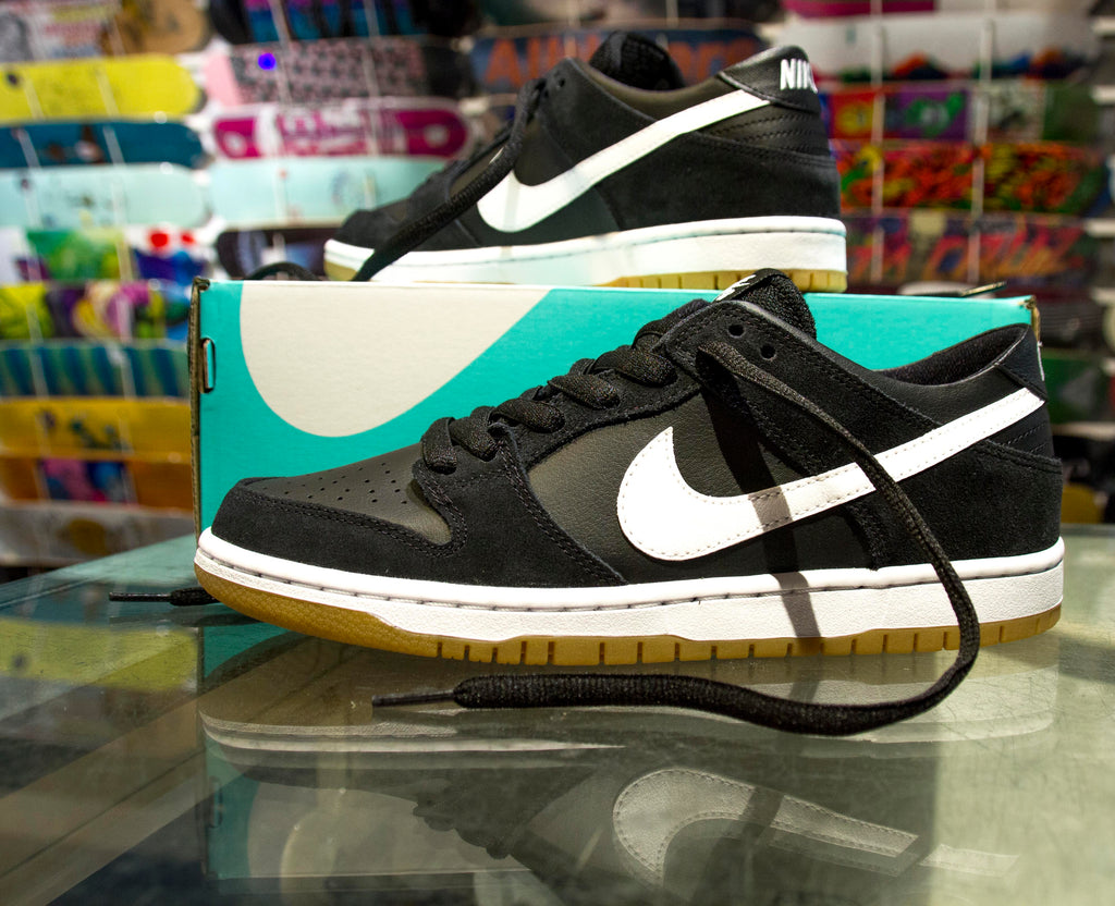 Nike SB Dunk Low Pro Black/White-Gum Now Available