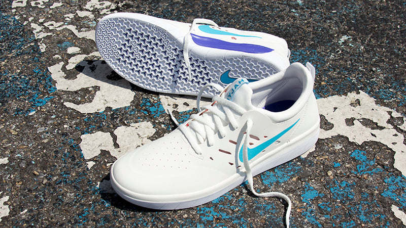 New Nike Sb Nyjah Free Skate Shoes in Summit White Available