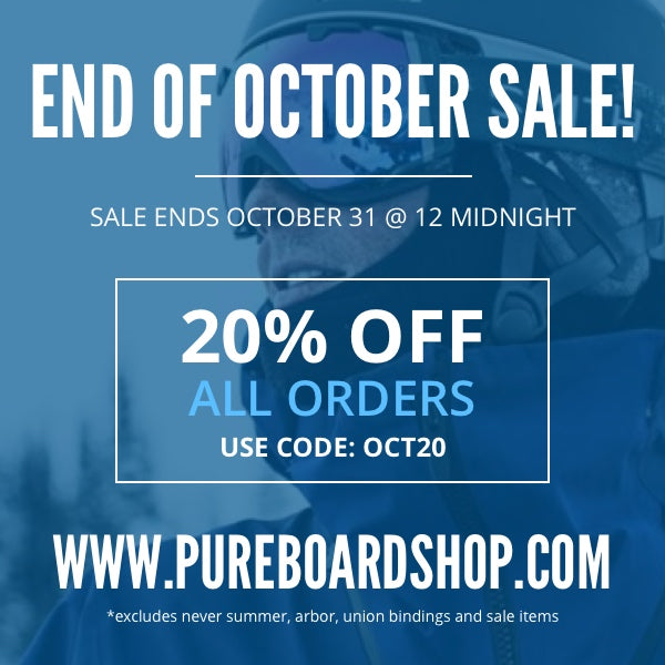 End October with 20% Your Entire Order!