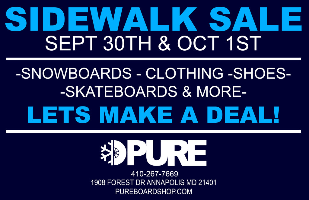 Sidewalk Sale at Pure Board Shop