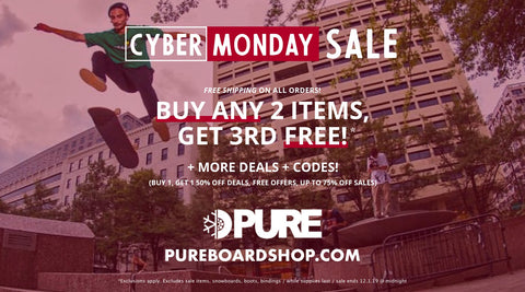 Cyber Monday 2019 Sale - Skateboarding, Snowboarding, Clothing and Footwear