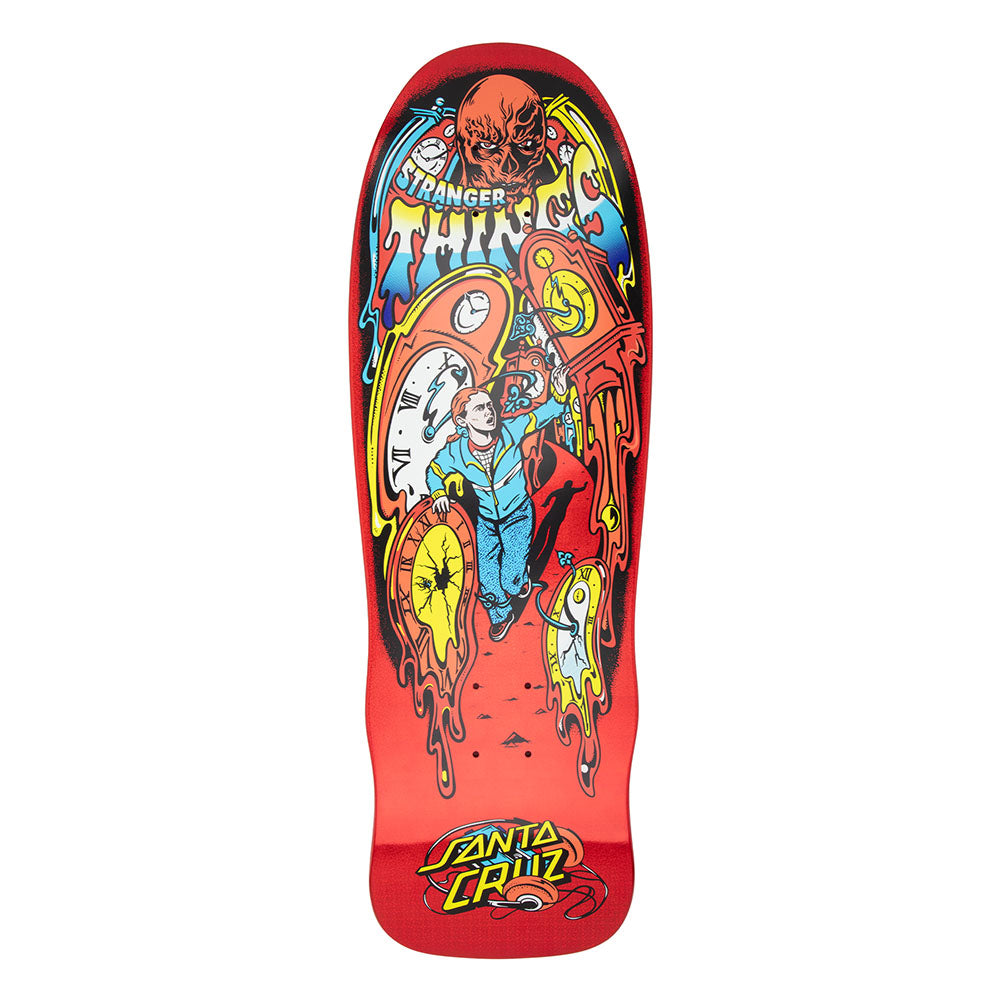Santa Cruz X Stranger Things Grabke Max Melting Clock Skateboard Deck 9.7