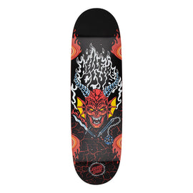 Santa Cruz X Stranger Things Hellfire Club Flames Skateboard Deck 9.0
