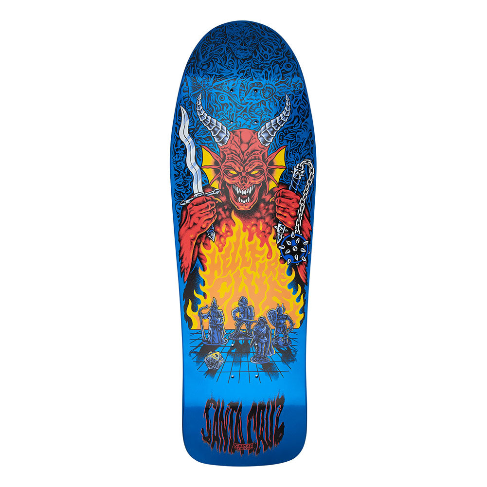 Santa Cruz X Stranger Things Tom Knox Hellfire Skateboard Deck 10.07