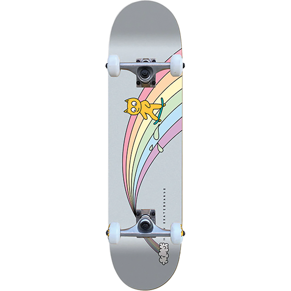 Meow Over The Rainbow Fade Skateboard Complete 7.75