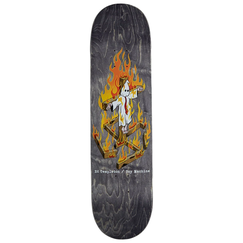 Toy Machine Ed Templeton Charred II Skateboard Deck 8.25"