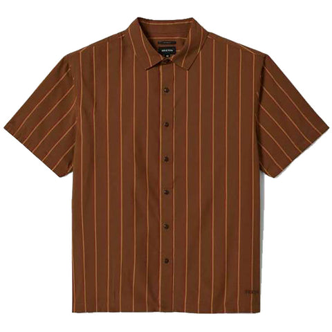 Brixton CRU Stripe Short Sleeve Woven