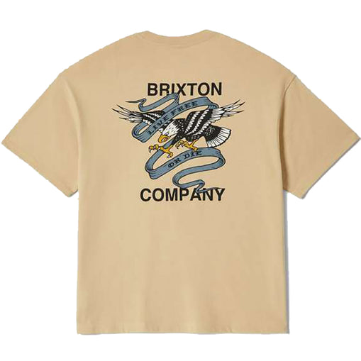 Brixton Live Free Heavyweight Relaxed T-Shirt cream pure boardshop