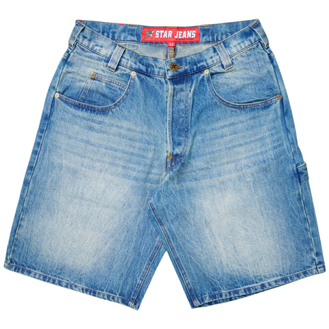 Carpet C-Star Faded Denim Shorts