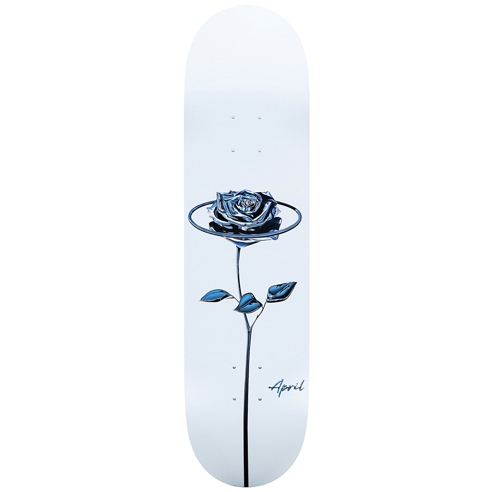 April Chrome Rose Skateboard Deck