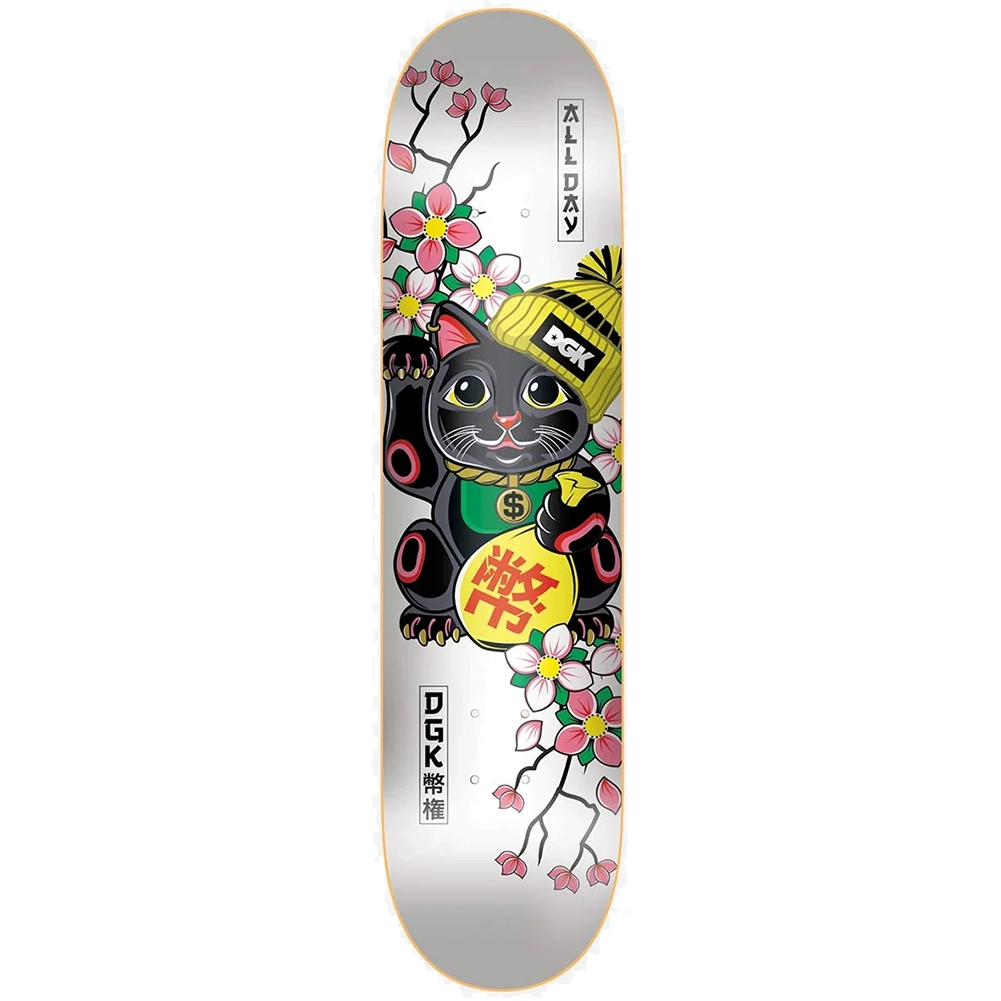 DGK Lucky Cat Skateboard Deck 8.25