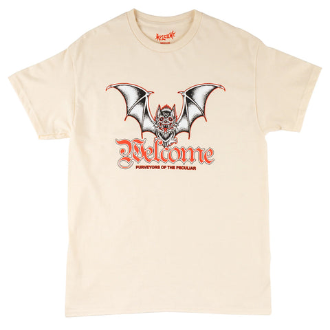 Welcome Nocturnal T-Shirt Bone - Pure Boardshop
