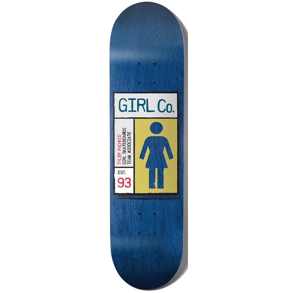 Girl Pacheco Grid Box Skateboard Deck 8.375