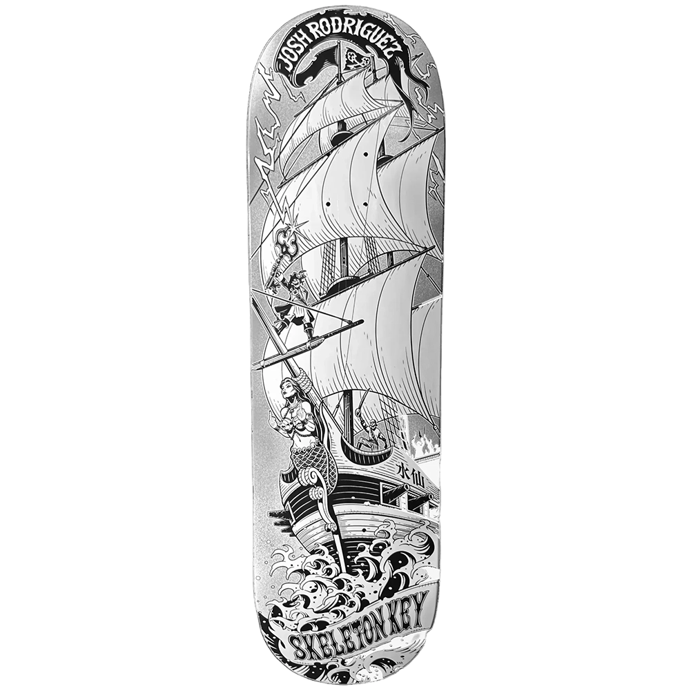 Skeleton Key Josh Rodriguez Black Sails Skateboard Deck 8.25
