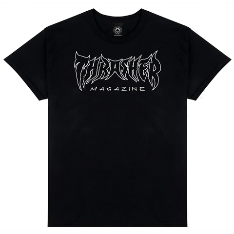 Thrasher Metal T-Shirt Black Pure Boardshop 
