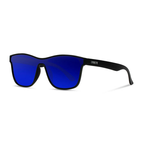 Cassette Futuro Sunglasses black with blue pure boardshop