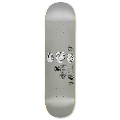 Polar Dane Brady Mia Skateboard Deck grey 8.75" pure boardshop