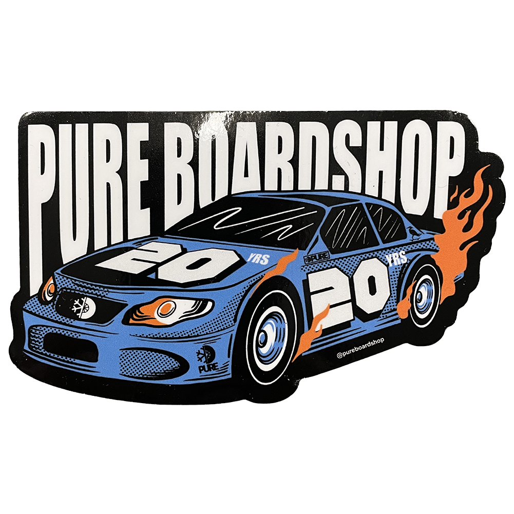 Pure 20 Year Turning & Burning Sticker