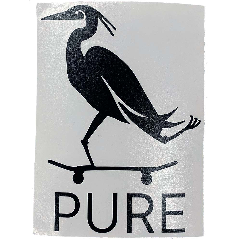 Pure Heron Die Cut Sticker