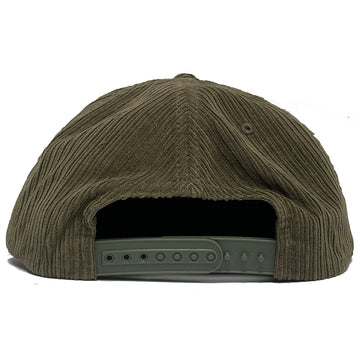 Pure Lazy Corduroy Snapback Hat Muted Green pure boardshop