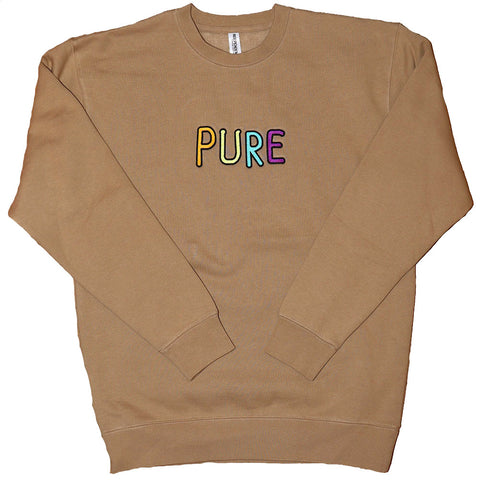 Pure Scribble Crewneck Sweatshirt Black pure boardshop