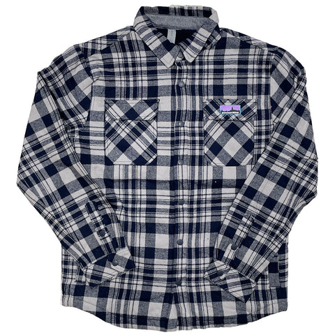 Pure Skyline Sherpa Lined Flannel Jacket navy pure boardshop
