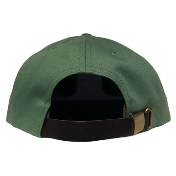 Pure UD Boardshop Leather Strapback Hat Washed Green Pure Boardshop
