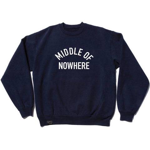 The Quiet Life Middle Of Nowhere Applique Crewneck Sweatshirt